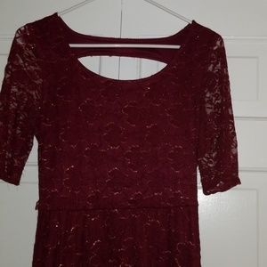 By & by dress with belt (size m)